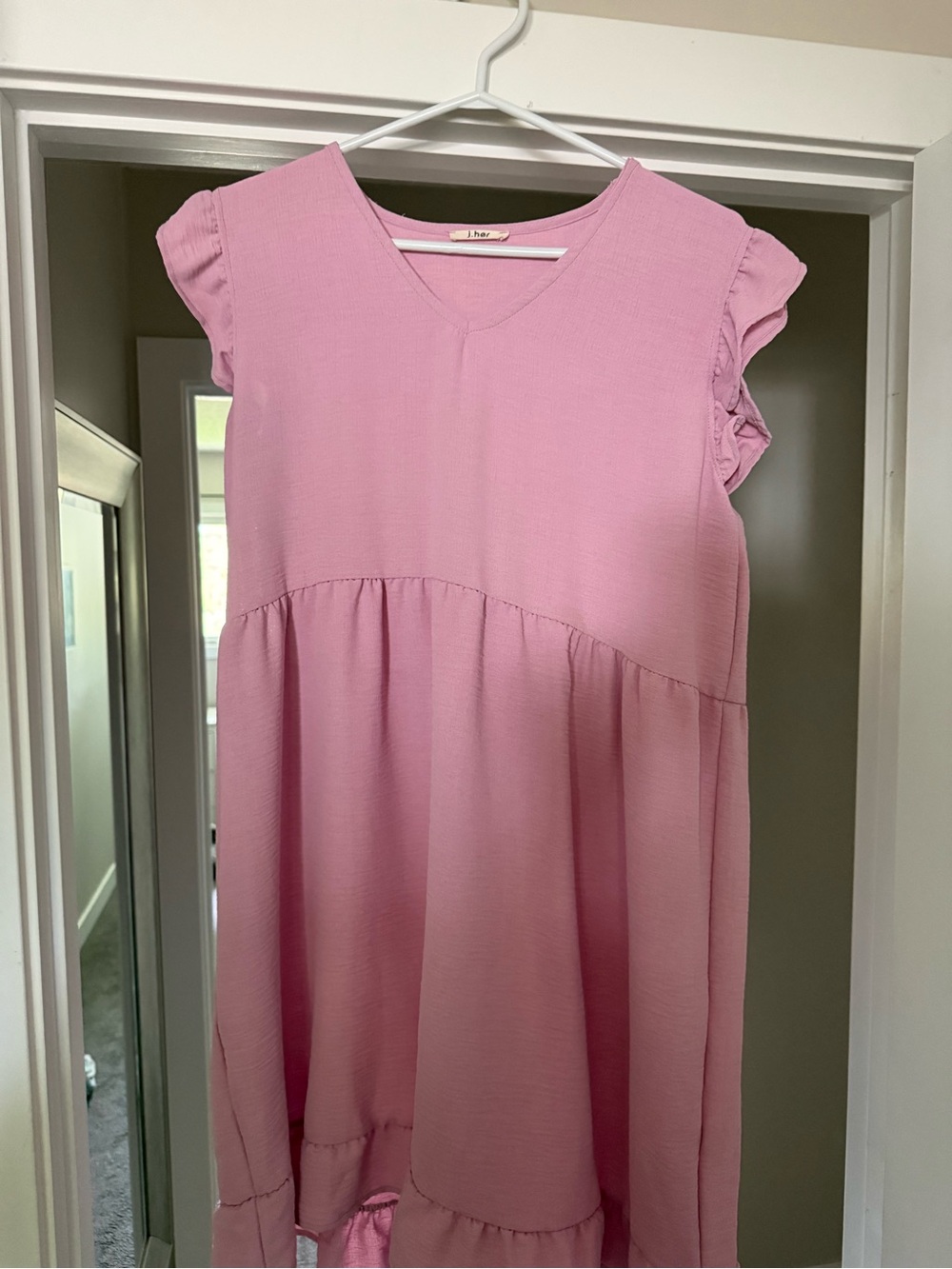 Pink babydoll dress